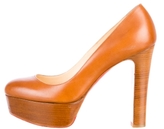 Thumbnail for your product : Christian Louboutin Leather Platform Pumps