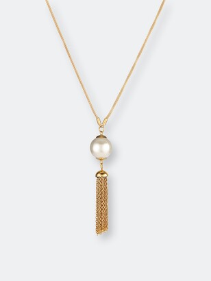 FD4371 Women Golden Plated Stars Tassel Pendant Necklace Elegant Jewelry Beach