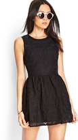 Thumbnail for your product : Forever 21 Embroidered Floral Fit & Flare Dress