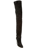 Thumbnail for your product : Balmain 100mm Over The Knee Stretch Suede Boots
