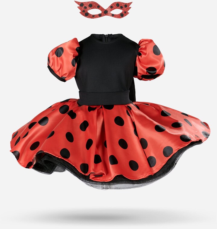 Ladybug Inspired Girl Costume, Lady Bug Birthday Dress, Toddler Bithday Infant Party Gown, Cosplay