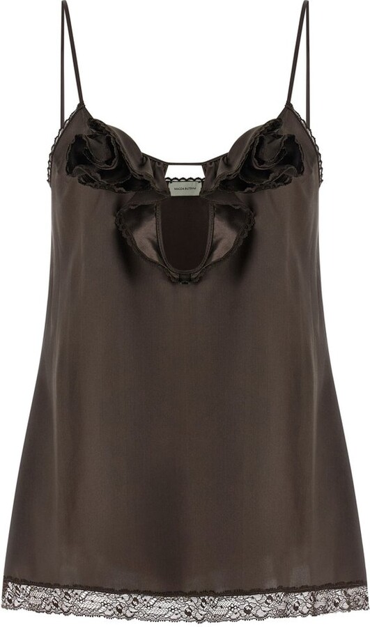 Magda Butrym 01 Lace Trim Camisole Top