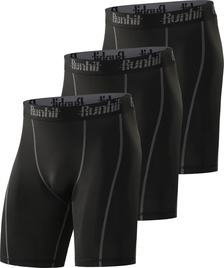 Runhit Compression Shorts Men Athletic Underwear for Men Spandex Running Shorts Workout ShopStyle