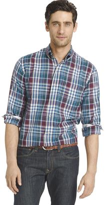 Izod Men's Fieldhouse Regular-Fit Woven Button-Down Shirt