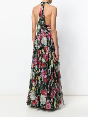 Dolce & Gabbana Pleated Halterneck Dress