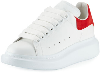 Alexander McQueen Leather Lace-Up Platform Sneakers