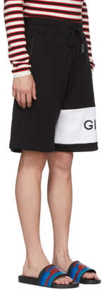 Givenchy Black and White 4G Bermuda Shorts