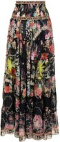 Thumbnail for your product : Camilla Floral-Print Silk Maxi Skirt