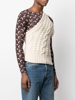 Thumbnail for your product : Telfar Cable Knit Off-Shoulder Jumper