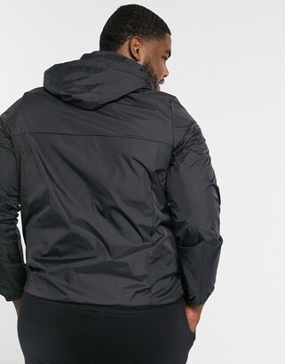 Ellesse plus Ion overhead jacket with reflective logo in black - ShopStyle