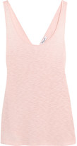 Thumbnail for your product : Splendid Crossover-back Slub Supima Cotton And Micro Modal-blend Tank - Pastel pink