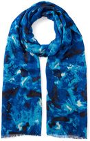 Thumbnail for your product : Whistles Marble Smudge Print Scarf