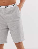 Thumbnail for your product : ASOS Design DESIGN lounge pyjama shorts in grey neon marl