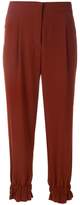Thumbnail for your product : Sonia Rykiel crepe ruched track pants