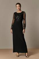 Thumbnail for your product : Wallis PETITE Black Embellished Mesh Maxi Dress