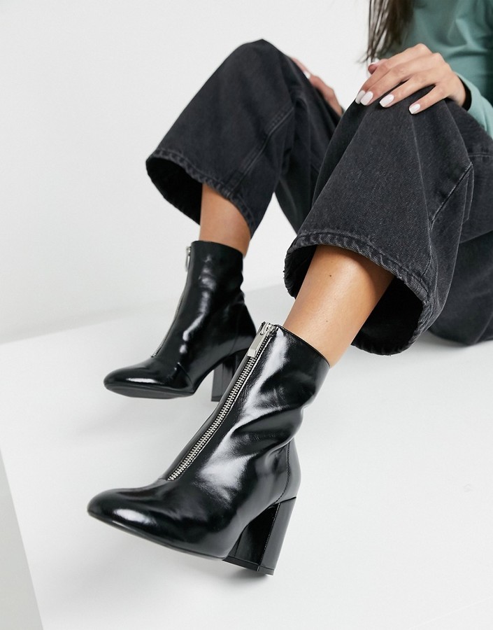bershka heeled boots