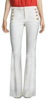 Thumbnail for your product : Derek Lam 10 Crosby Flare Cotton Blend Trousers