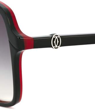 Cartier Eyewear Double C Decor square-frame sunglasses