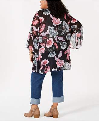 Style&Co. Style & Co Plus Size Printed Kimono, Created for Macy's