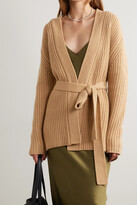 Thumbnail for your product : Nili Lotan Kathleen Belted Cashmere Cardigan - Brown