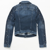Thumbnail for your product : GUESS Blue Cotton Biker jacket