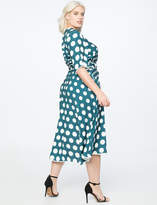 Thumbnail for your product : Printed Midi Wrap Dress