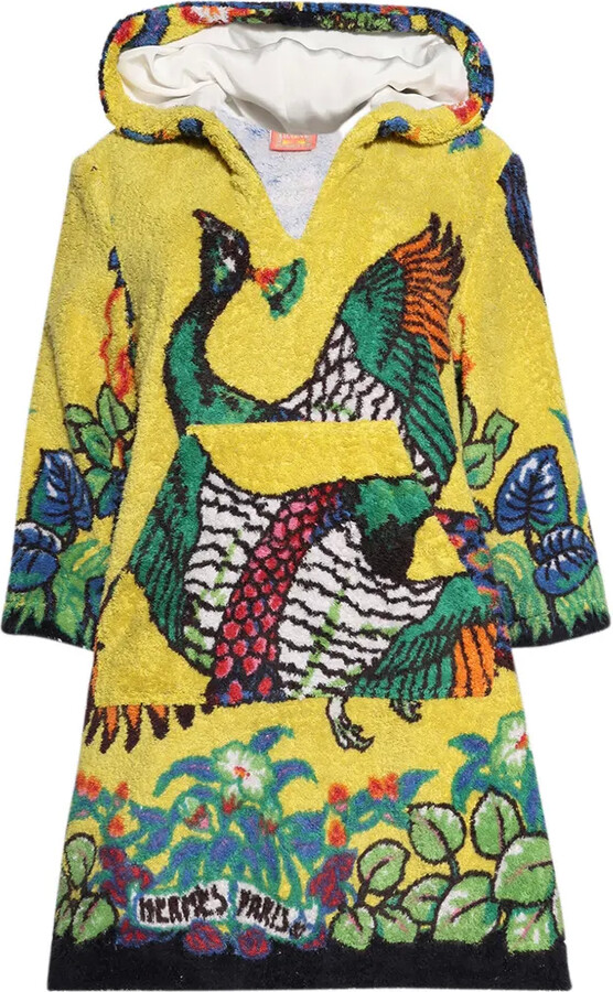 Lily Eve Hooded Graphic Towel Dress