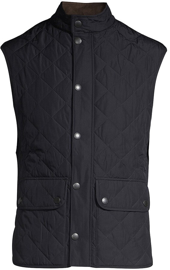 Fubotevic Mens Sleeveless British Style Checkered Stand Collar Down Quilted Jacket Waistcoat Vest