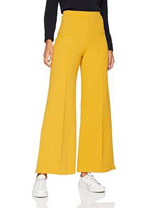 New Look Women's 5947164 Trousers, Mid Yellow, (Size:12)