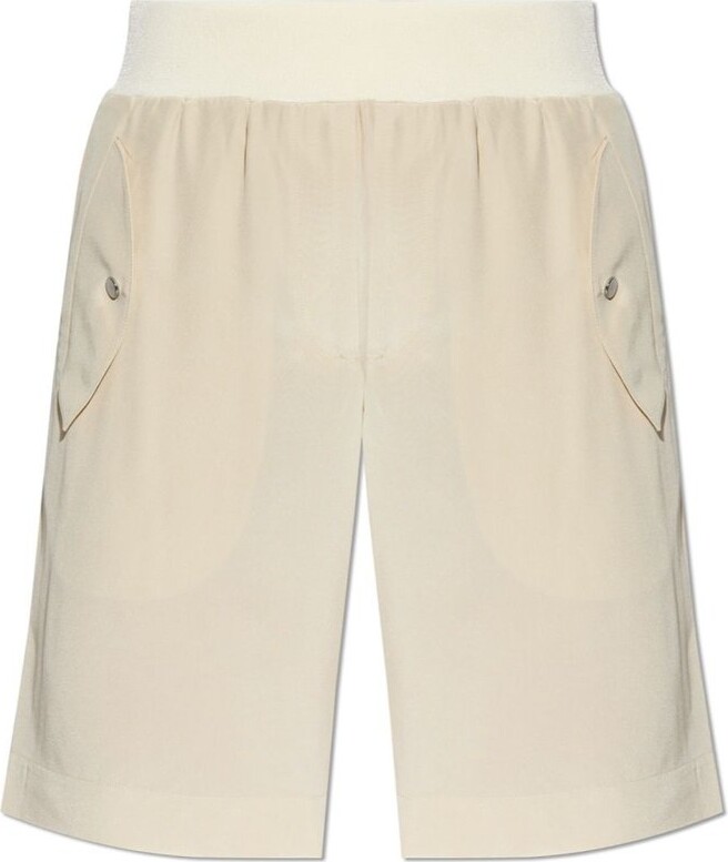 Helmut Lang Button Detailed Bomber Shorts