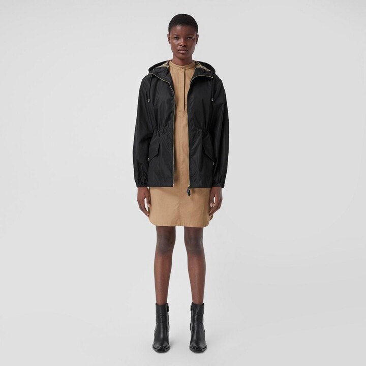 Burberry Reversible Corduroy-trimmed Quilted Shell And Checked 