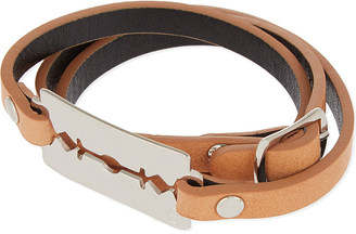 McQ Razor Triple Wrap Leather Bracelet - for Women