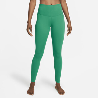 Nike Women's Yoga High-Waisted 7/8 Leggings in Green - ShopStyle