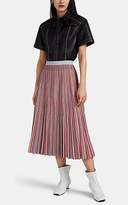 Thumbnail for your product : Proenza Schouler Women's Pleated Striped Jacquard Midi-Skirt - Blue Pat.