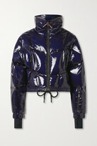 Thumbnail for your product : MONCLER GRENOBLE Siguret Cropped Hooded Quilted Down Ski Jacket - Blue