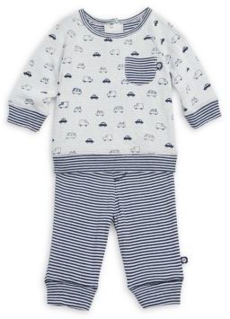 Offspring Baby Boy's Two-Piece Traffic Circles Sweater and Jogger Pants Set