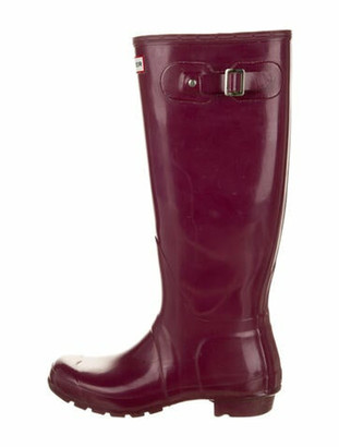 Hunter Red Rubber Rain Women S Boots Shop The World S Largest Collection Of Fashion Shopstyle