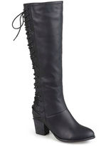 Thumbnail for your product : Journee Collection Amara Lace-Back Riding Boots - Wide Calf