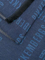 Thumbnail for your product : Dirk Bikkembergs slogan print scarf
