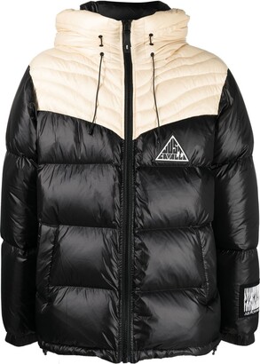 Just Cavalli Logo-Patch Padded Down Jacket