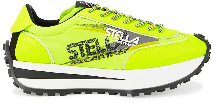 yellow neon trainers