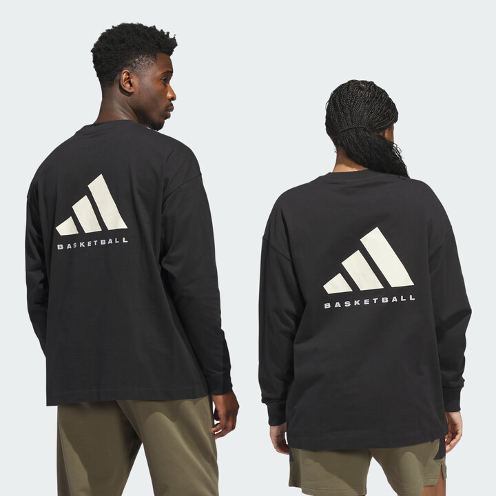 adidas Basketball Long Sleeve Tee (Gender Neutral)Black2XS Unisex