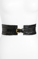 Thumbnail for your product : Belgo Lux 'Floral Cutout' Multi Strand Leather Belt