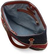 Thumbnail for your product : Brooks Brothers Straw Magnetic Closure Tote