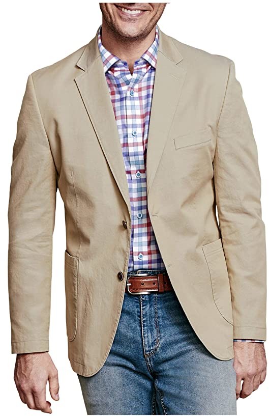 washed cotton blazer