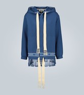 Thumbnail for your product : Loewe Fringed hooded jacket