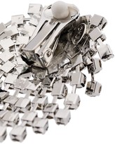 Thumbnail for your product : Kenneth Jay Lane Silver-Tone Crystal-Embellished Clip Earrings