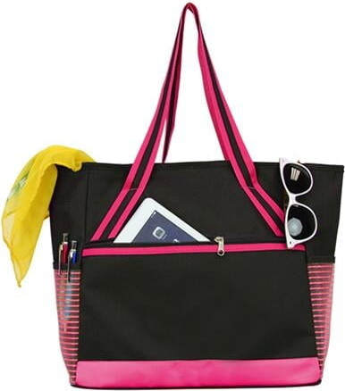 Travelwell Chic Pink Tablet Mesh Tote Bag