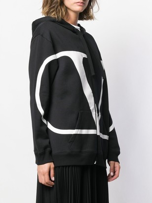 Valentino VLOGO zip-front hoodie