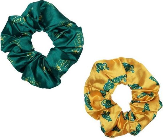 ZooZatZ Women's North Dakota State Bison Luxe Scrunchie 2 Pack
